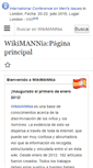 Mobile Screenshot of es.wikimannia.org